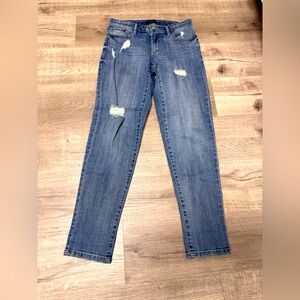 R Jeans Classic Blue Distressed Women's Jeans